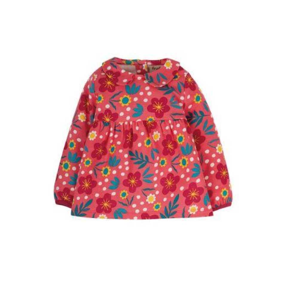 Bluză cu imprimeu floral pentru fete