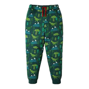 Pantaloni groși cu imprimeu dinozauri