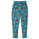 Pantaloni cu două fețe și imprimeu veverițe din bumbac organic