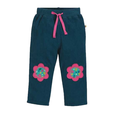 Pantaloni dublați cu floricele