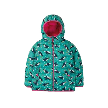 Jachetă impermeabilă cu imprimeu pinguini