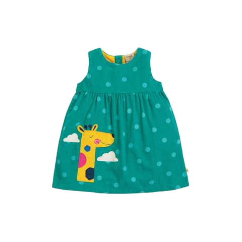 Rochie verde cu imprimeu girafă
