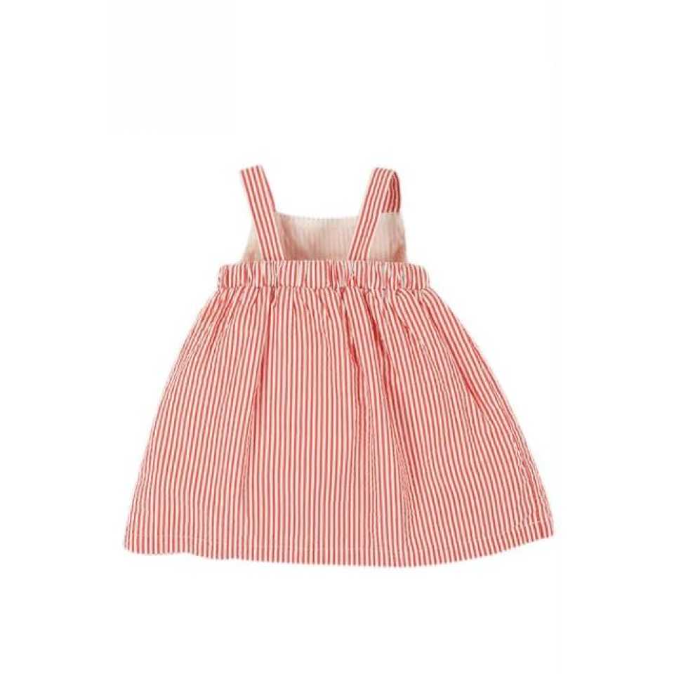 Rochie cu dungi roșii și imprimeu barcă