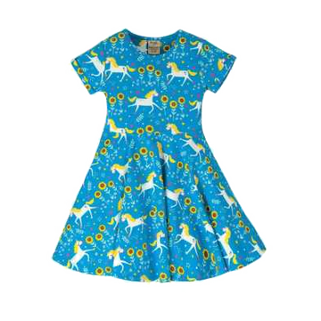 Rochie skater cu imprimeu păsări