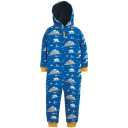 Salopetă de exterior albastră cu imprimeu polar