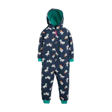 Salopetă de exterior albastră cu imprimeu unicorni