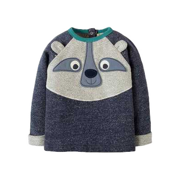 Bluză gri cu imprimeu animal