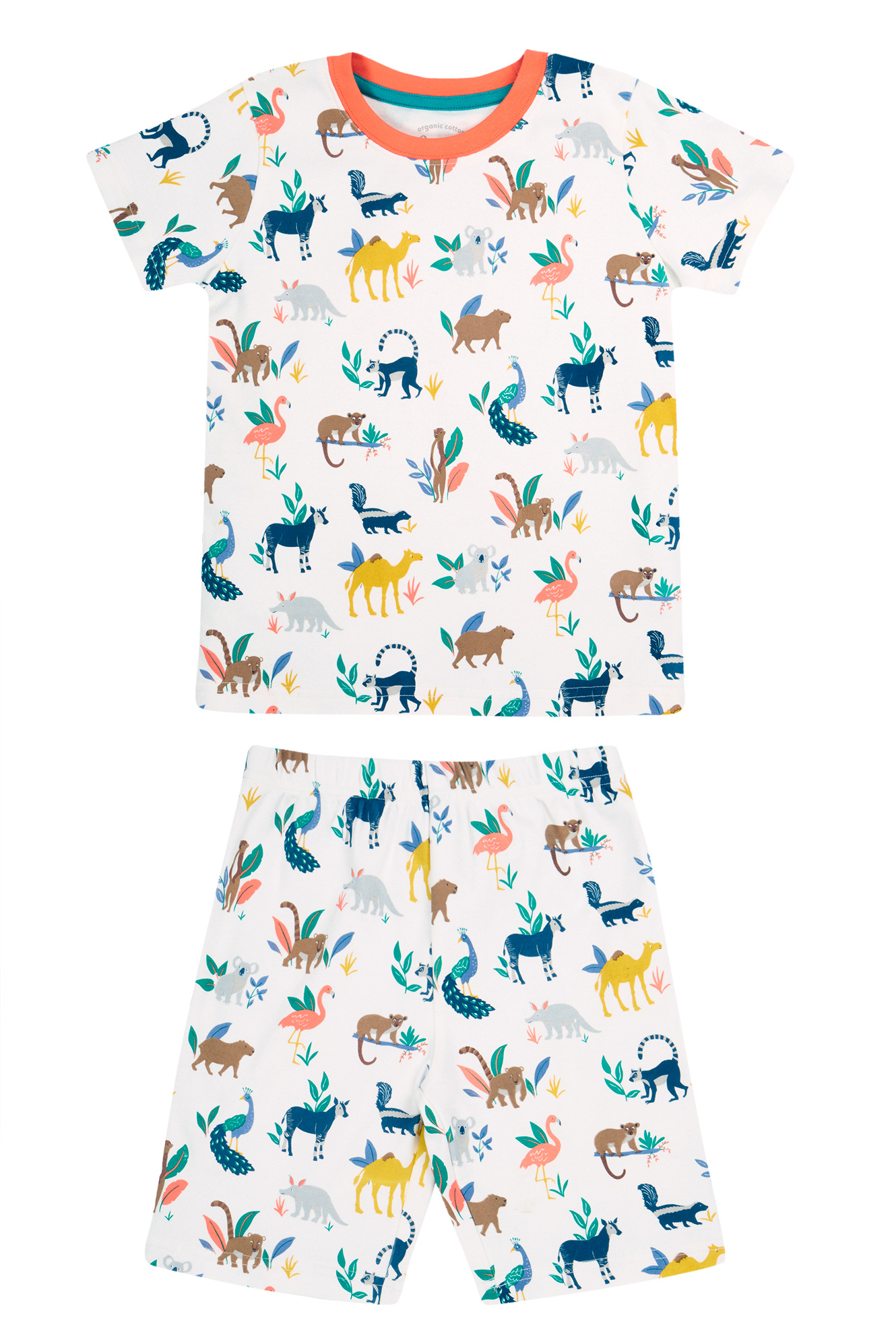 Set pijamale copii, cu imprimeu animale sălbatice