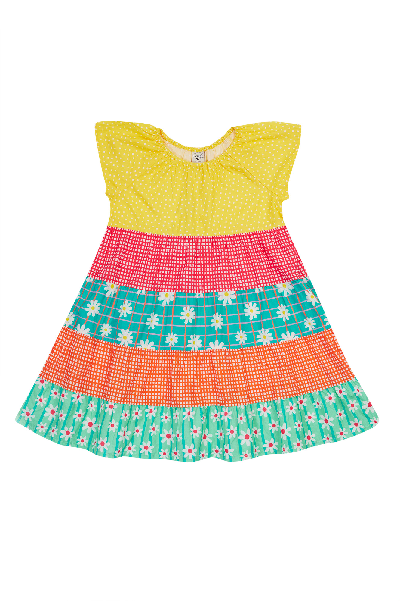 Rochie Dorothy Twirly Rainbow,cu imprimeu margarete