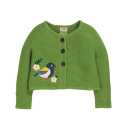 Cardigan tricotat verde pentru copii