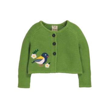 Cardigan tricotat verde pentru copii