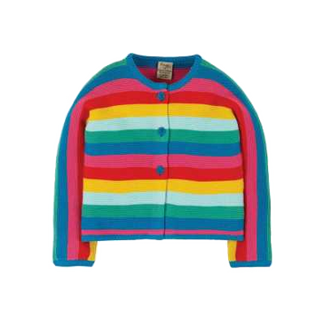 Cardigan tricotat curcubeu pentru fete