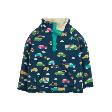 Bluză groasă cu imprimeu mașini pentru copii