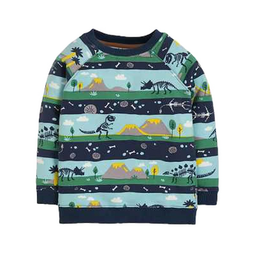 Bluză de trening cu imprimeu dinozauri
