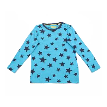 Bluză moale, de corp cu imprimeu stele