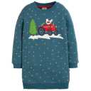Rochie pulover cu imprimeu tractor