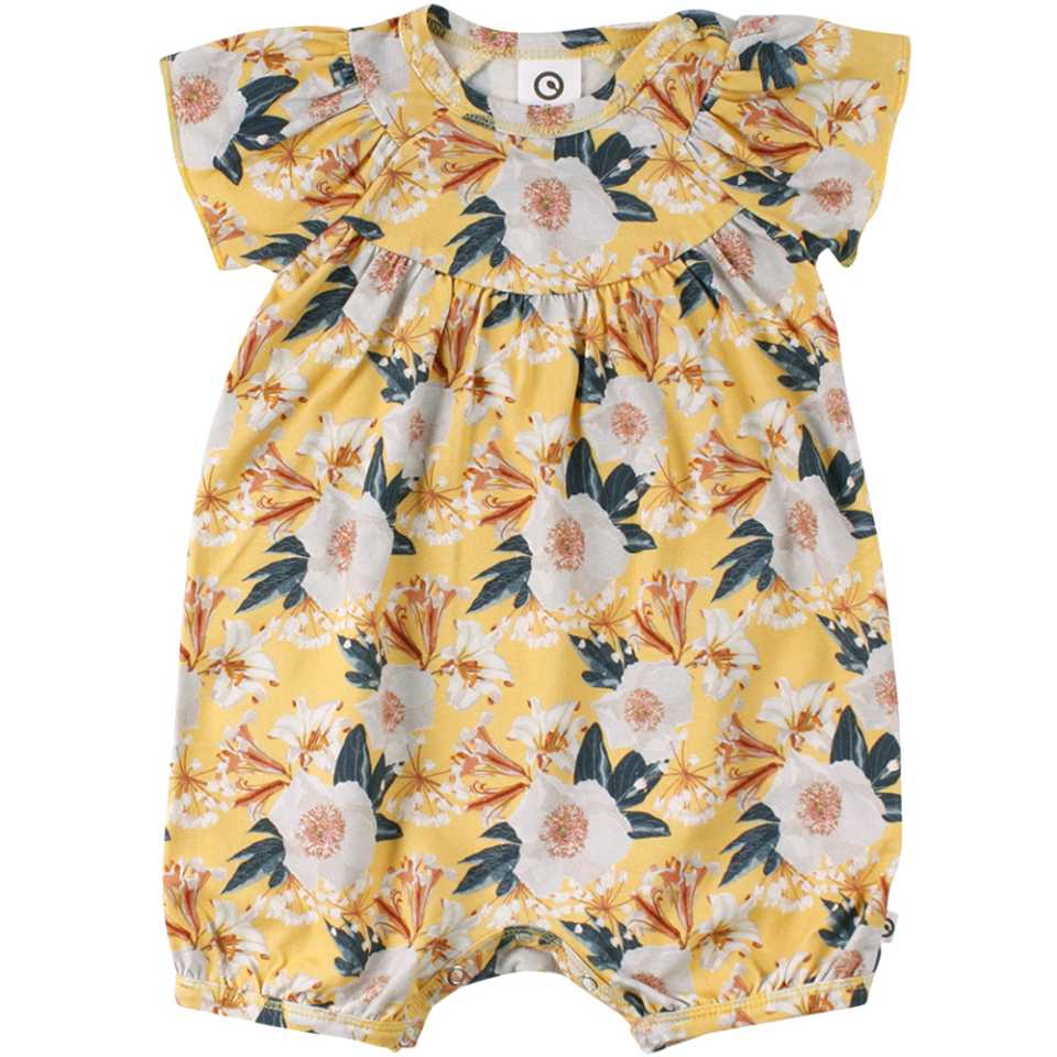 Salopetă scurtă cu imprimeu floral