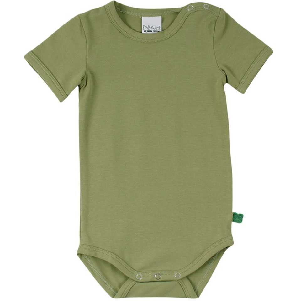 Body verde (moss) Alfa cu mânecă scurtă
