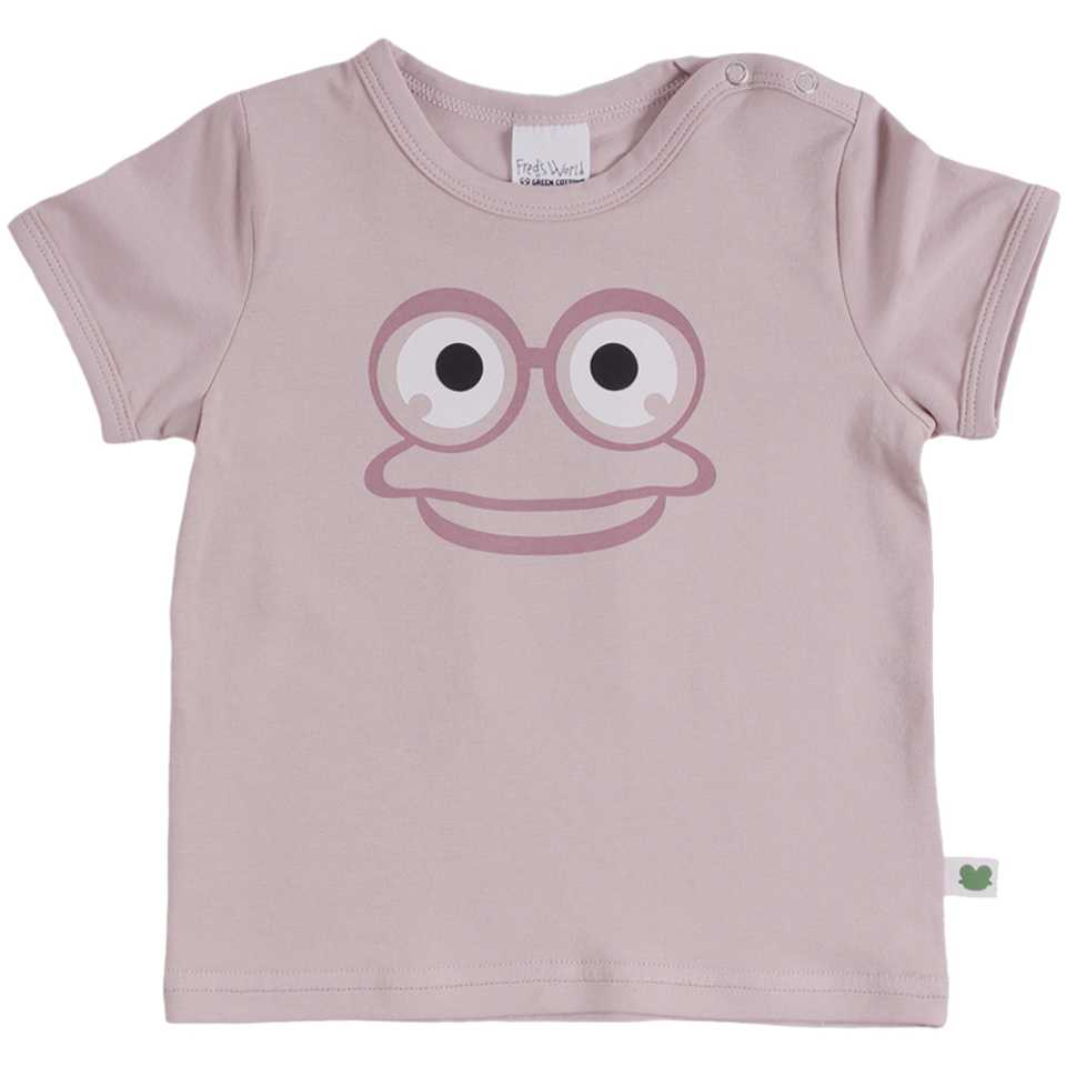 Tricou roz cu imprimeu broscuța Fred