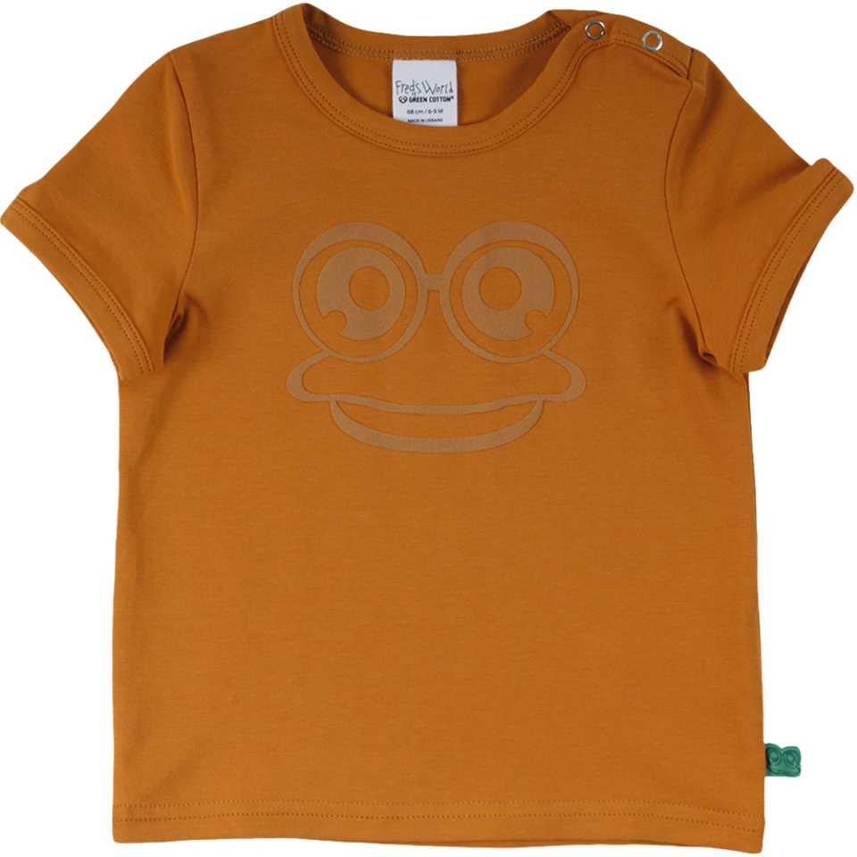 Tricou caramel cu imprimeu broscuța Fred