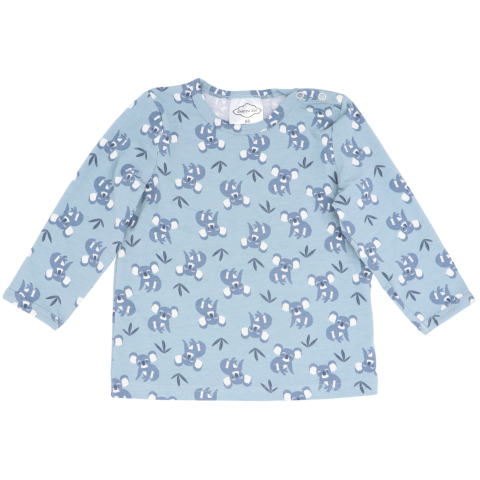 Bluză bleu cu imprimeu koala