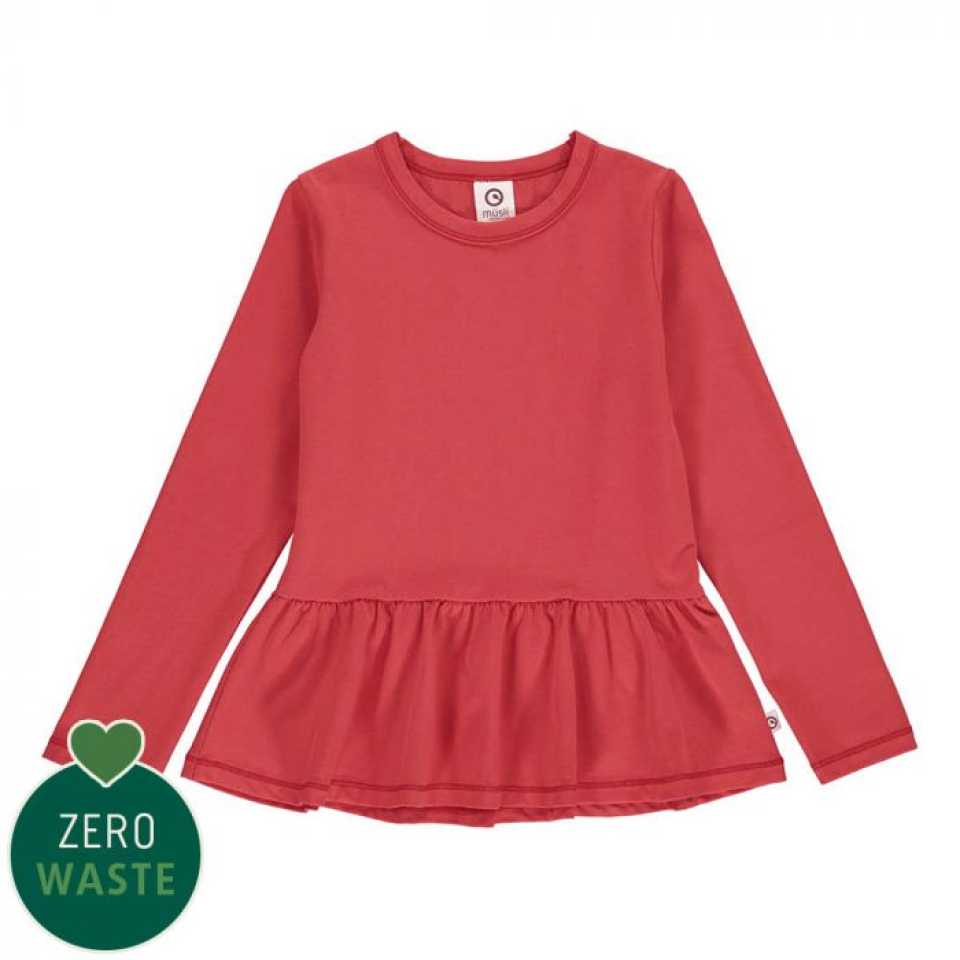 Bluză peplum sweet red