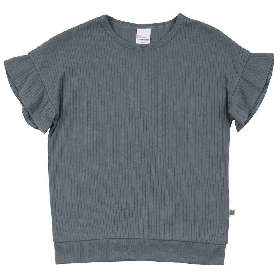 Tricou rib Alfa albastru