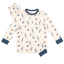 Pijama crem cu imprimeu spațial