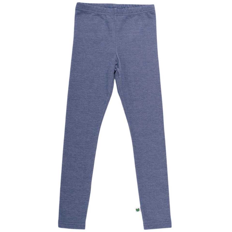 Colanți cu aspect denim și elastic în talie