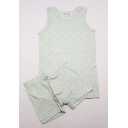 Set verde cu buline format din maieu și boxeri pentru băieți