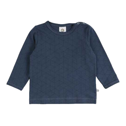 Bluză bleumarin cu imprimeu geometric pentru copii
