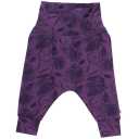Pantaloni lejeri, mov, cu imprimeu