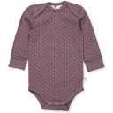 Body violet din bumbac pentru bebeluși