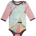 Body roz lila cu imprimeu circ