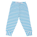 Pantaloni de pijama în dungi alb bleu