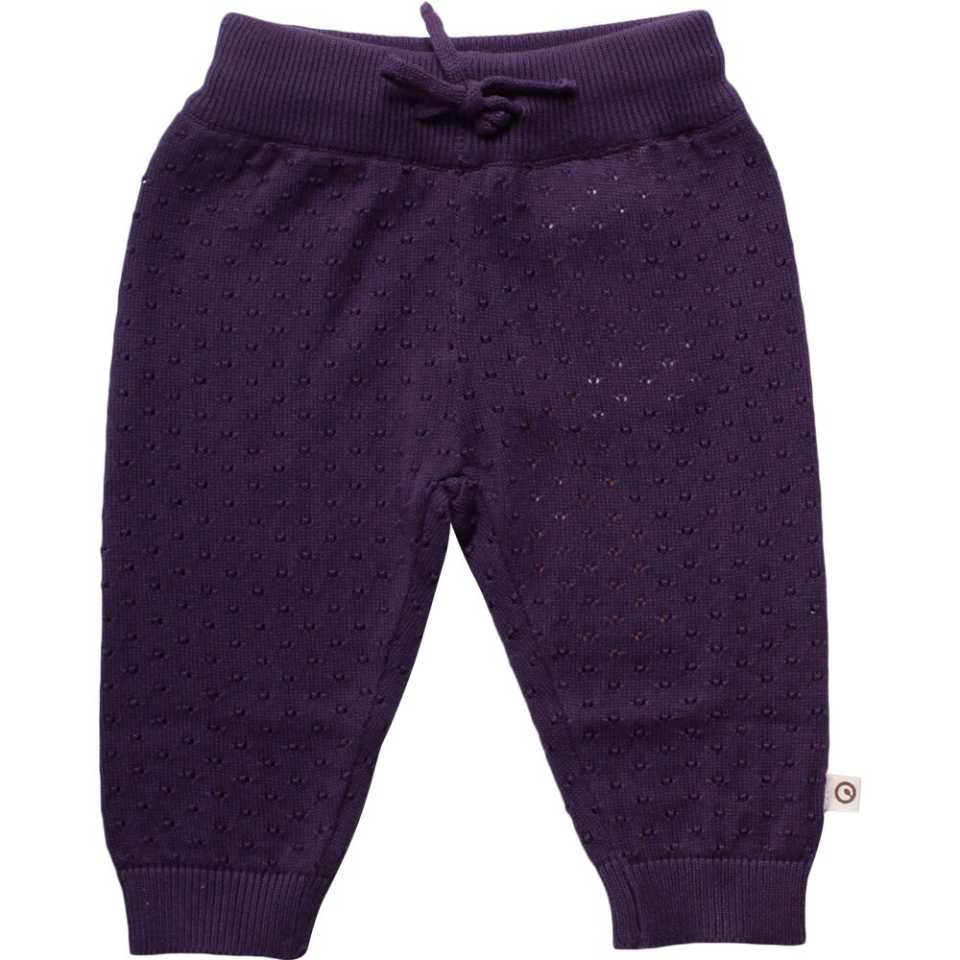 Pantaloni tricotați mov levănțică