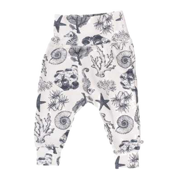 Pantaloni cu imprimeu acvatic