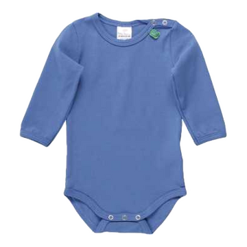 Body Alfa uni bleu cu mânecă lungă