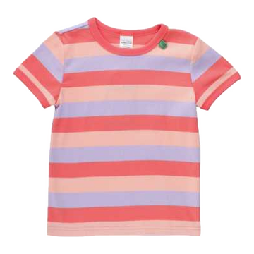 Tricou corai cu dungi late