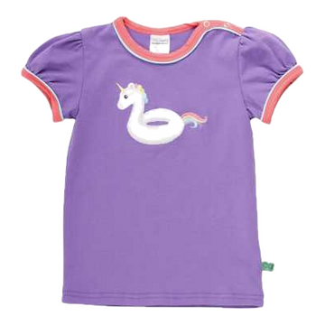 Tricou mov cu imprimeu unicorn