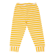 Pantaloni pijama în dungi alb galben