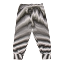 Pantaloni pijama în dungi alb negru