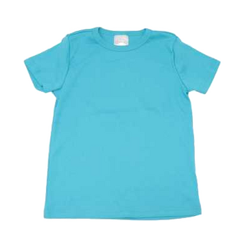 Tricou turcoaz simplu din bumbac