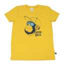 Tricou galben cu imprimeu maimuță