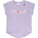 Tricou lila cu imprimeu cusut Aloha