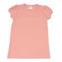 Tricou cu mâneci bufante piersică