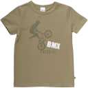 Tricou maro prăfuit cu imprimeu biciclist
