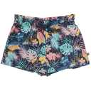 Pantaloni scurți bleumarin cu imprimeu palmieri