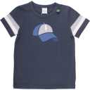 Tricou bleumarin cu aplicație șapcă