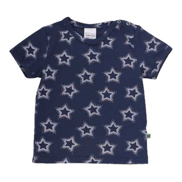 Tricou bleumarin cu imprimeu steluțe